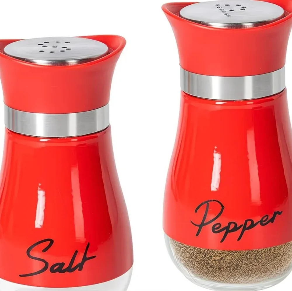 Red Salt and Pepper Shaker Set
